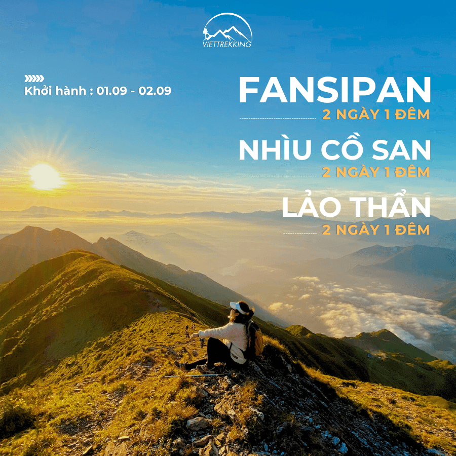 Lịch trình chinh phục Fansipan, Nhìu Cồ San và Lảo Thẩn ngày Quốc Khánh